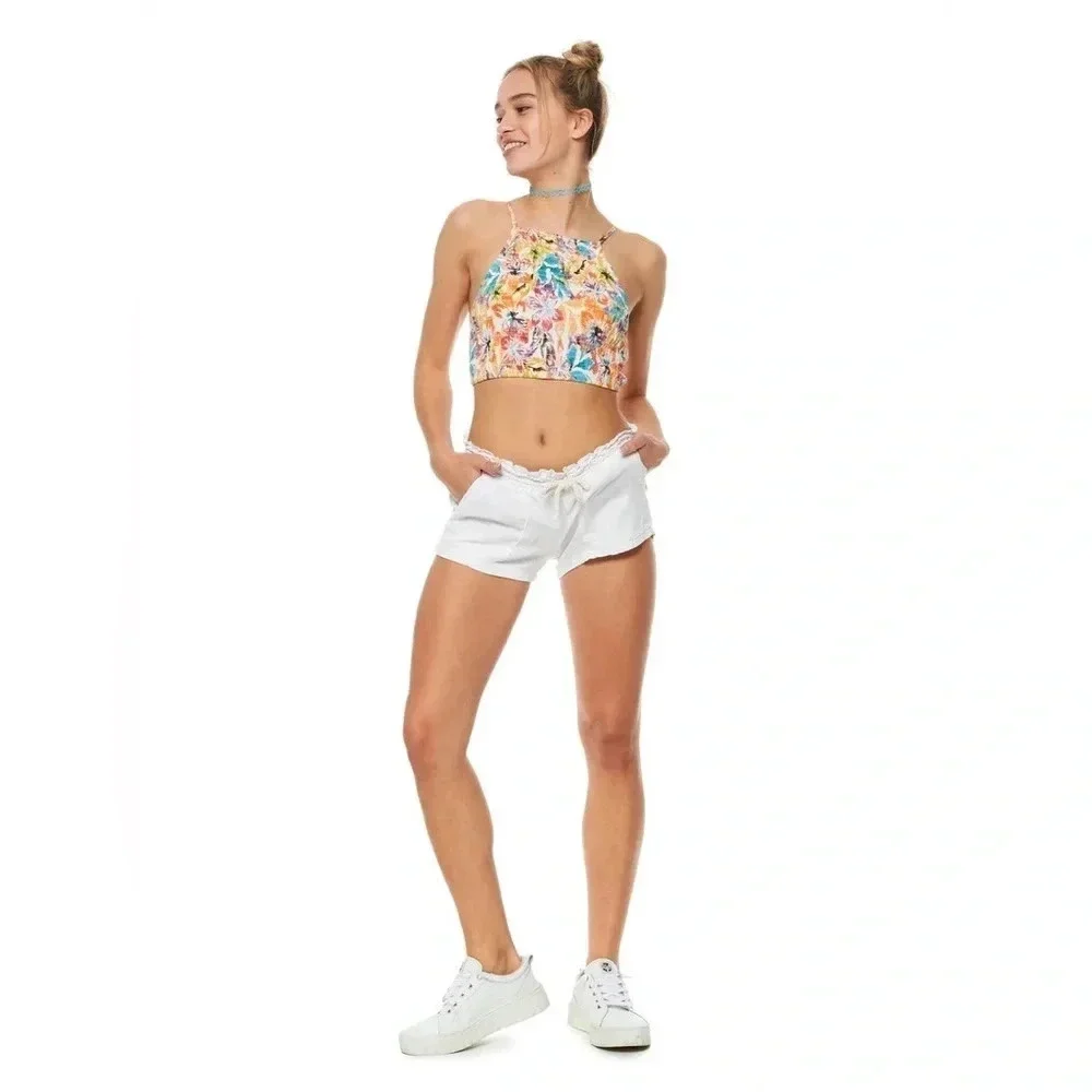 Roxy Live Free Strappy Tank SNOW WHITE PUALANI COMBO M L - Picture 7 of 11